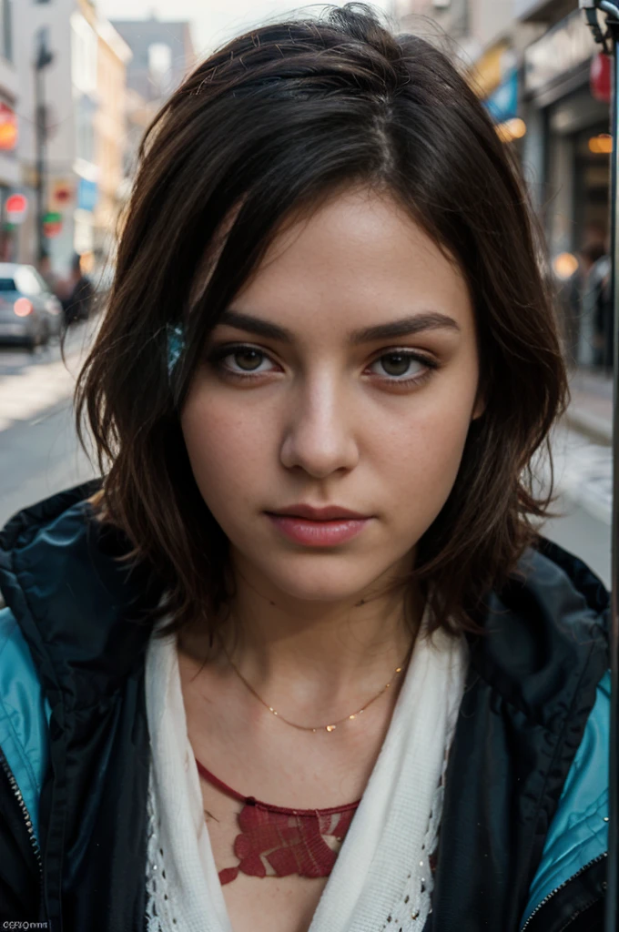 photo of a 25 years old european girl, RAW, beautiful woman, (brunette hair), ((portrait)), ((detailed face:1.2)), ((detailed facial features)), (finely detailed skin), pale skin, athletic body, high detailed plunging transparent robe, outdoor environment, (cold colors), damp, moist, reflections, (masterpiece) (perfect proportion)(realistic photo)(best quality) (detailed) photographed on a Canon EOS R5, 50mm lens, F/2.8, HDR, (8k) (wallpaper) (cinematic lighting) (dramatic lighting) (sharp focus) (intricate) fashion, from above