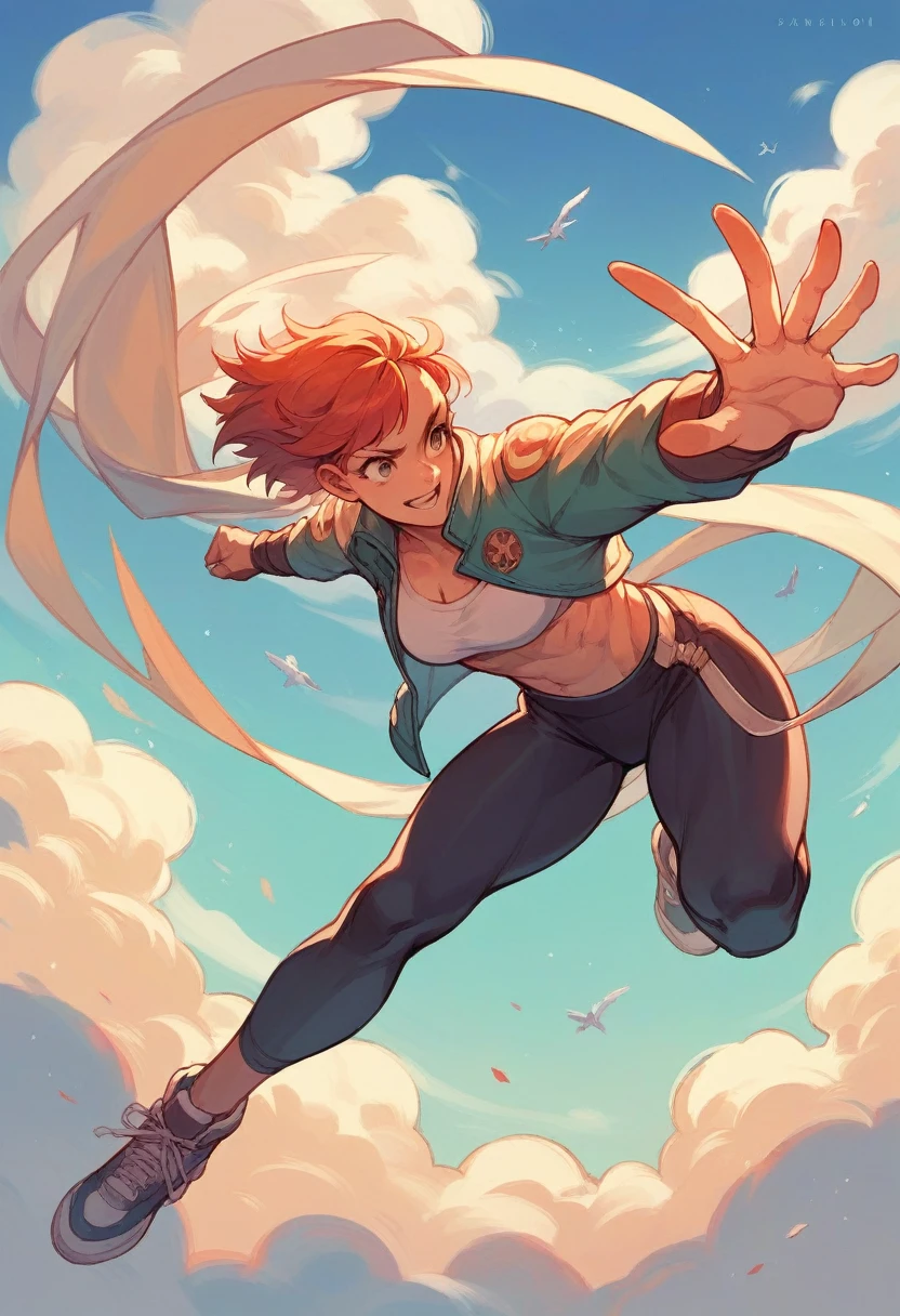 Zero fighter flying in the sky、