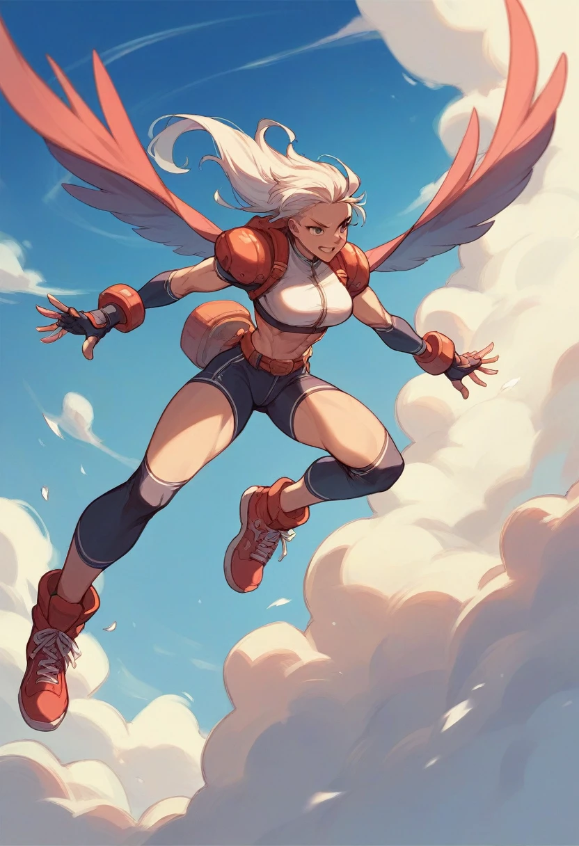 Zero fighter flying in the sky、