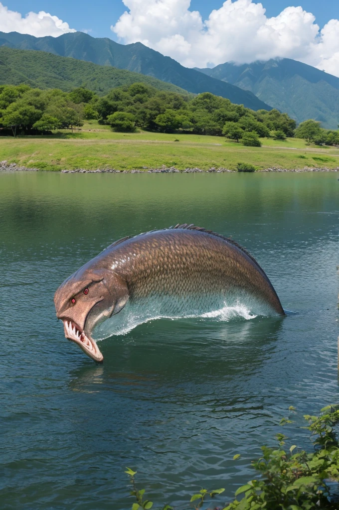 Unidentified creature Lake Biwa monster