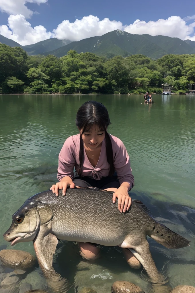 Lake Biwa Unidentified creatures breeding monsters big