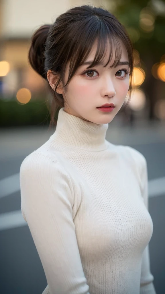 (masterpiece:1.5)、(Realistic:1.5)、(Highest quality:1.4、8k、RAW Photos）、
Ultra-high resolution、Professional Lighting、Perfect dynamic composition、Outdoor Shot、
Film Grain、chromatic aberration、(Bokeh:1.1)、
Frank、Sophisticated、charm、、Attention to detail、Golden Ratio、
(1 girl)、Slender girl、繊細でcharm女の子、Cute Woman:1.4、
Serious expression、Looking at the audience、Mr..々Pause、
Light brown hair、Shiny Hair、Hairstyle:  looking skin、
、Beautiful Eyes、double eyelid、Thin arms、、(脇が見えるPause)