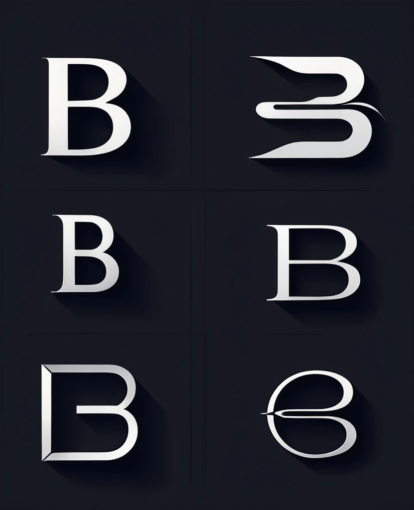 Simple and elegant letter b logo collection. modern style logos