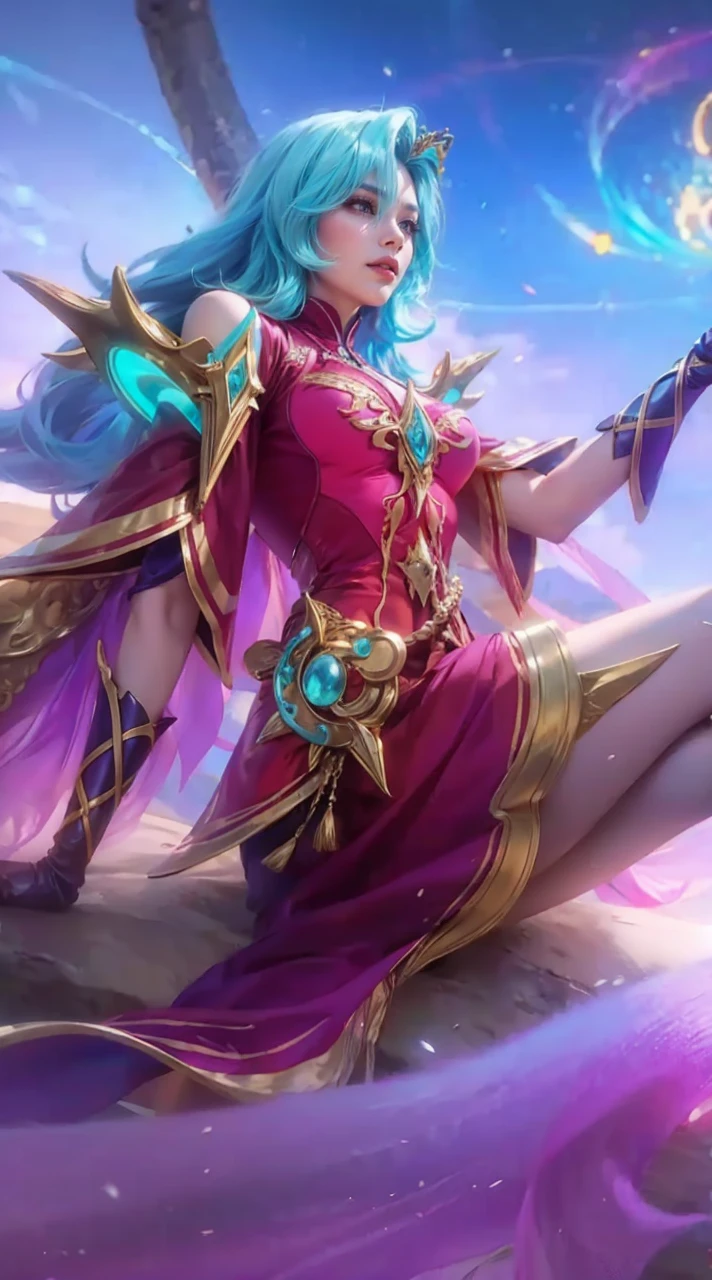 ancient Indonesian queen, navel, fullbody image, covered , flowing silk hair, shawl