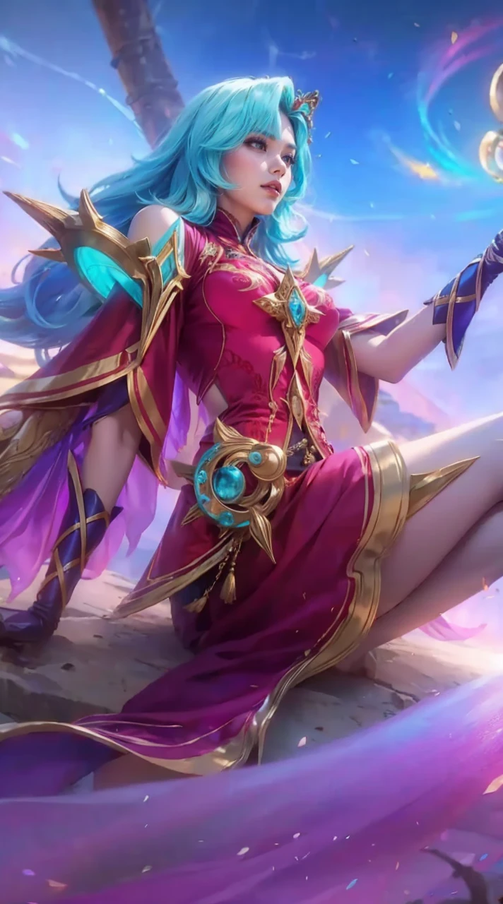 ancient Indonesian queen, navel, fullbody image, covered nipple, flowing silk hair, shawl