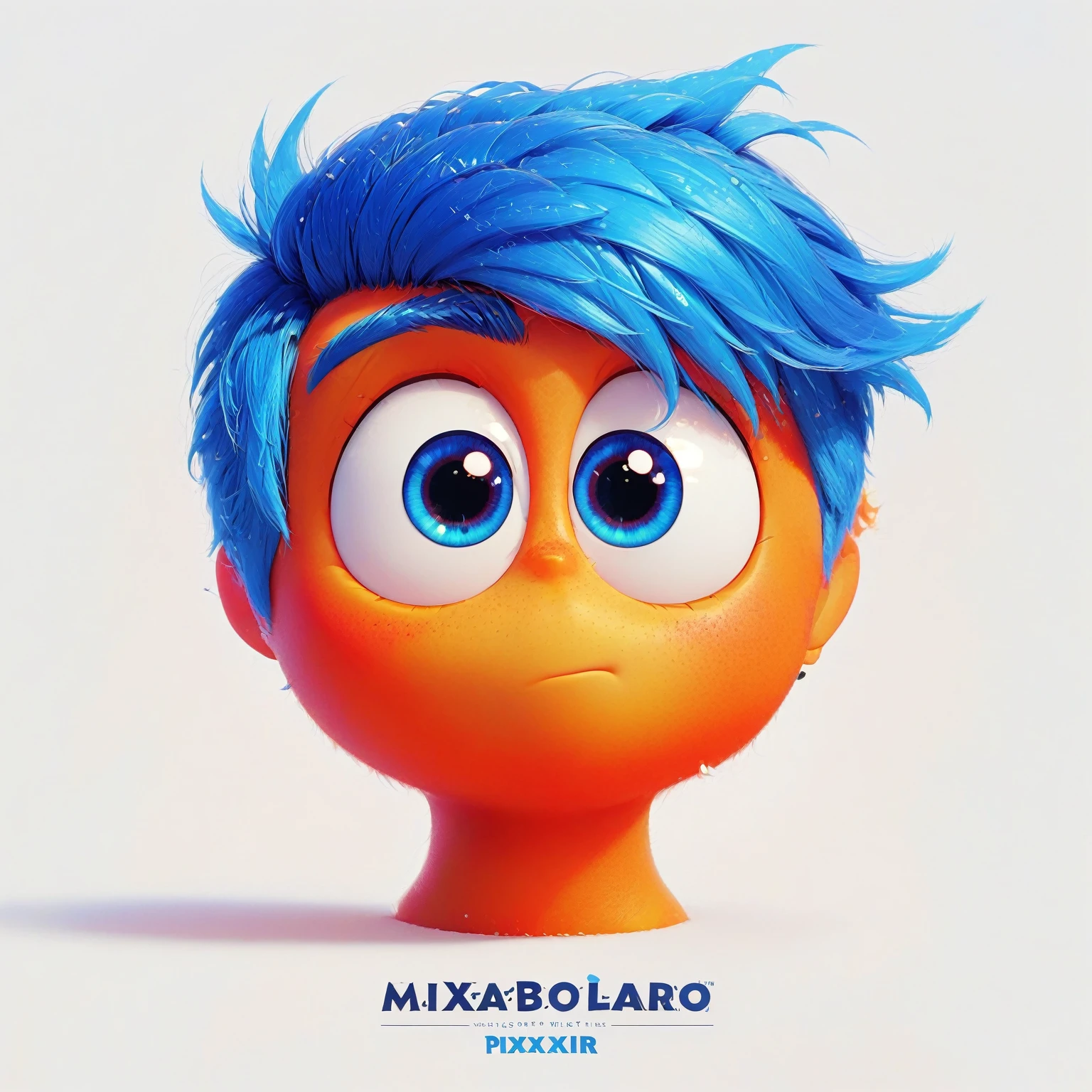 a close up of a cartoon character with blue hair, depicted as a pixar character, cute pixar character design, da Pixar, in pixar style, cute pixar character, in style of disney pixar, Pixar Style of Animation, anato finstark. pixar, pixar art style, pixar early art, pixar cartoon style, as a pixar character, ideal pixar character, pixar character design