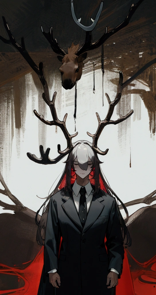 It's a monster, Has moose antlers