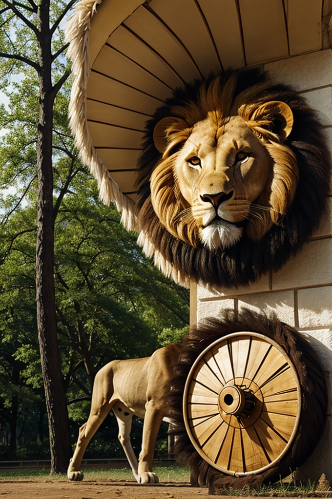 Lion drum of the four seasons