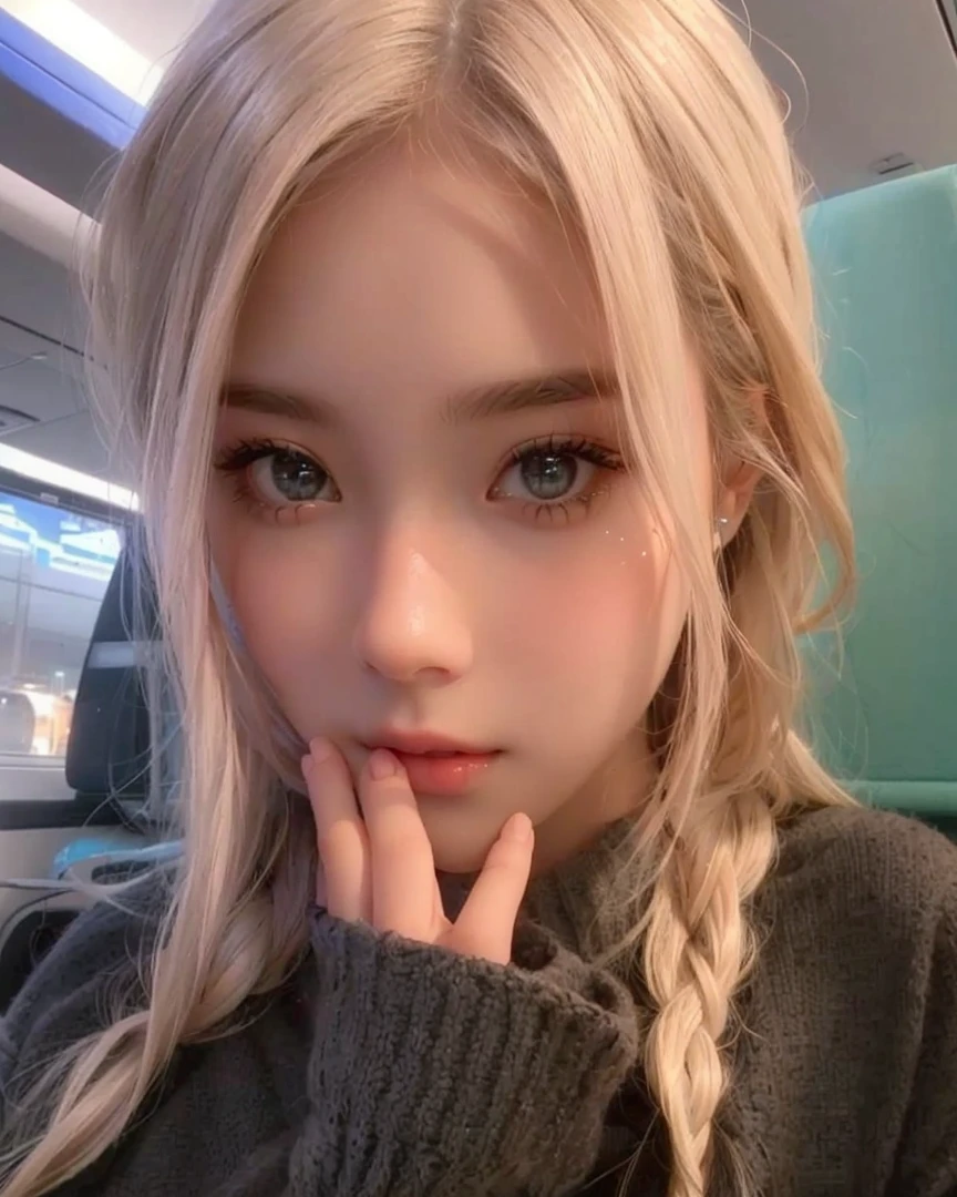 Make her eyes sparkle, her features cute, and her eyes young