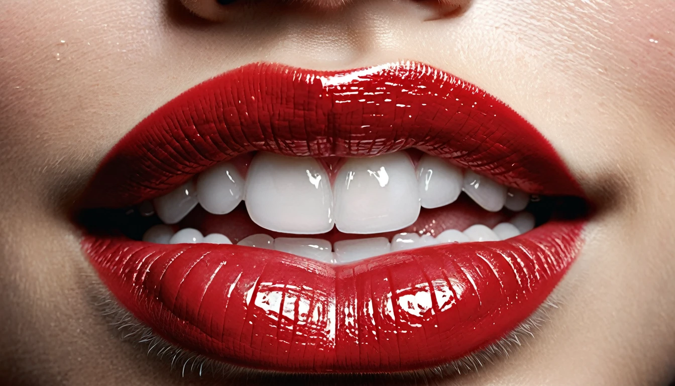 Make an image for the following poem: Bite your lip and cross your fingers, can't you see what lingers here. All we do is cry for more