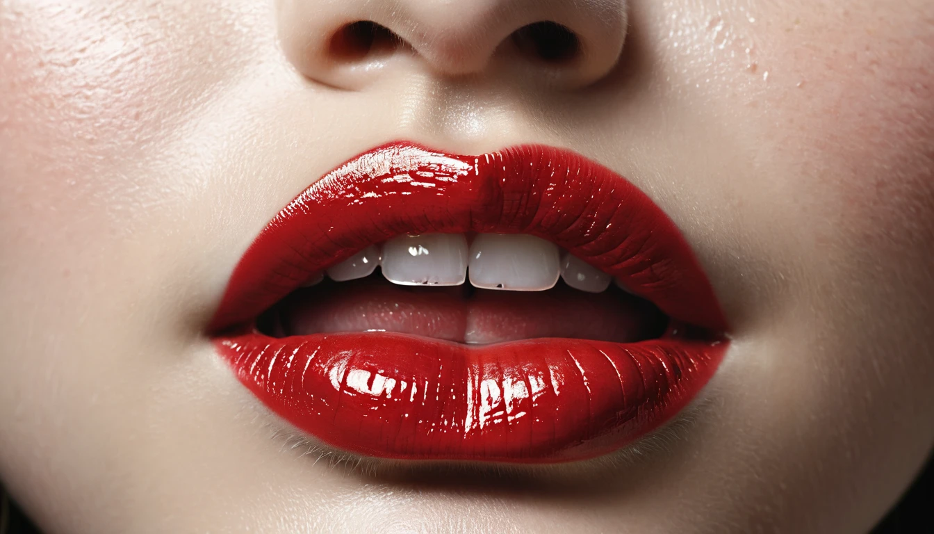 Make an symbolic image for the following poem: Bite your lip and cross your fingers, can't you see what lingers here. All we do is cry for more, use lots of symbols