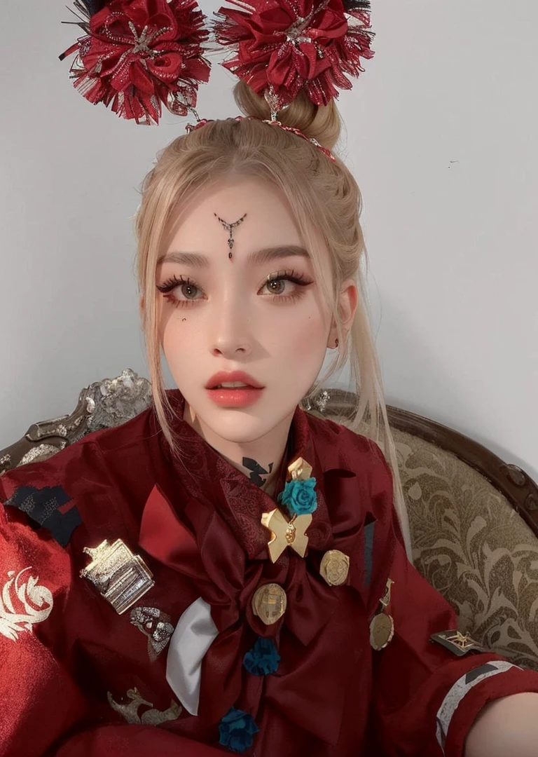 He removed the bow, dressed her in clothes that showed off her body and shoulders, left her hair long and straight over her face, gave her a tattoo, and made her features very mafia-mafia.