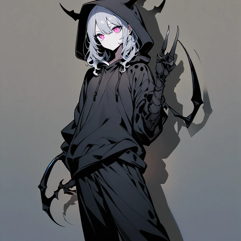 1girl, pale skin, pink eyes, DeepPink hair,demon, cuernos, pelaje, ropa de idol,, nice clothes, (high resolution, high detail, best quality),
fondo negro, feliz, sonrisa, sexy