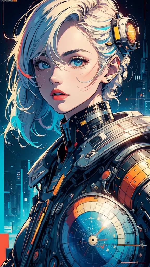 (((masterpiece, highest quality))),(((solo:1.2))),(((1girl:1.2))),32k wallpaper, very detailed, poster, vintage science fiction,(((((geometric cinematic movie poster))))), ((bauhaus)),(shape),(((abstract))),(mid century modern),movie poster,(((((portfolio))))),(((((Close-up))))),(((((bust up))))),((((more various angle)))),(((highlight))),Vast landscape,((((heterochromia)))),(((complete. detailed face))),(((Extremely talented))),(((most complecated machine))),(Colorful color scheme)