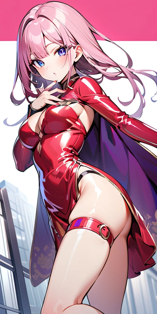 ((Highest quality、masterpiece、Anime Style、Highest quality、High resolution、8k、detailed、ultra-detailed:1.3))、Long legs、Sharp focus:1.2, Beautiful woman with perfect figure:1.4、(smile:1.2), double eyelid、30-year-old woman、Sexy pose、((((Shut your mouth.、One Woman、ワンピース:1.5)))),The background is tokyo