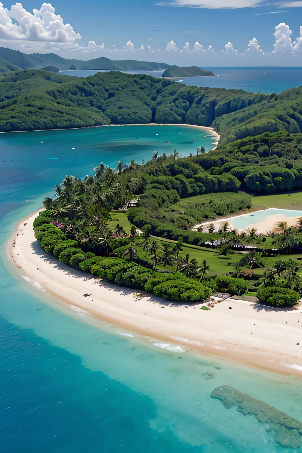 Lemurian island and beach