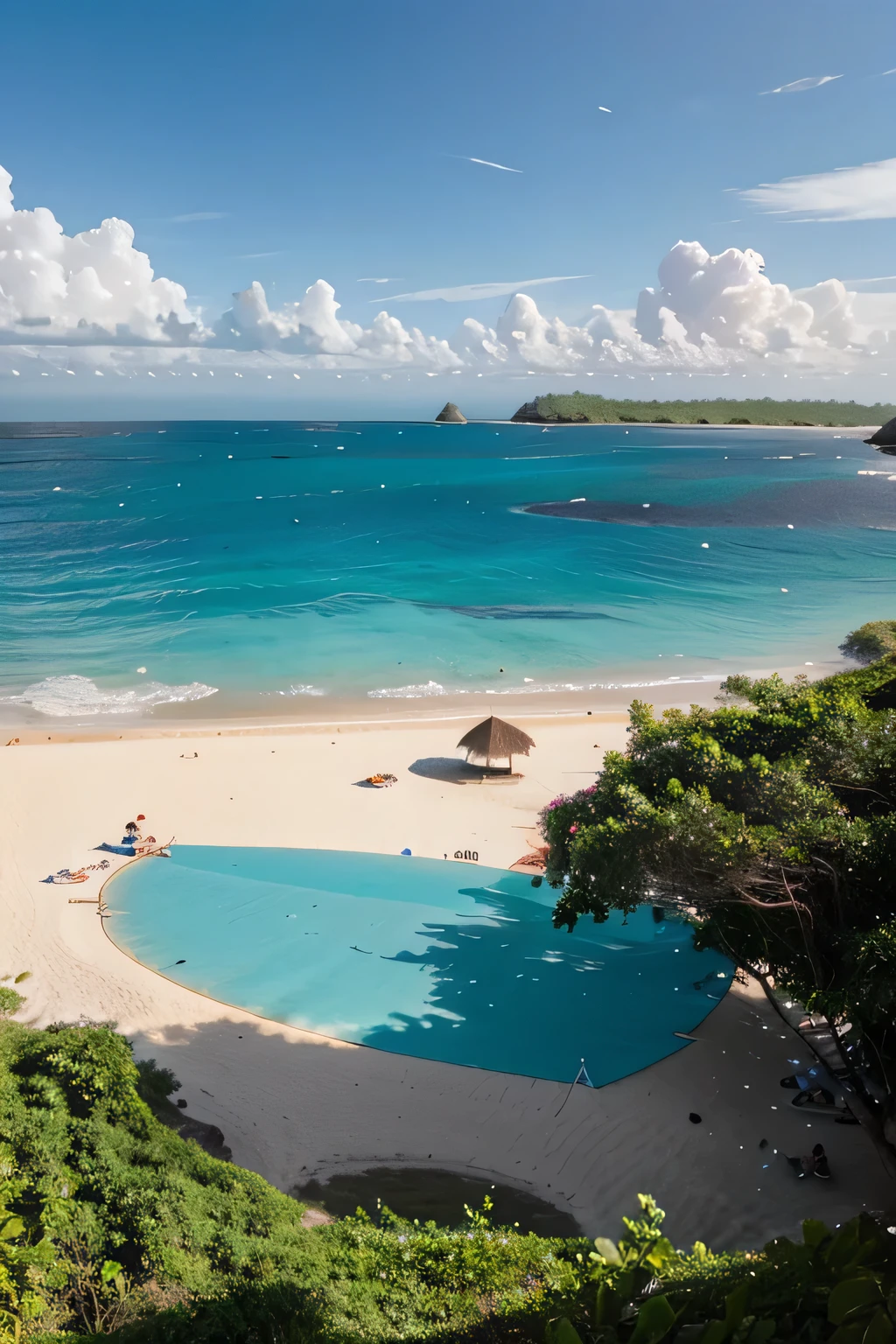 Lemurian island and beach
