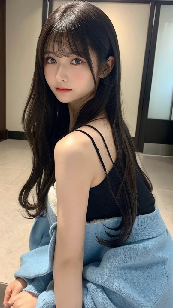 PureErosFace_V1, Best quality, Ultra HD, (Photorealistic:1.4), 1 girl, Bikini, (ulzzang-6500:1.0), Kpop idol, Instagram model, (Sexy eyes:1.2), Black hair, Brown eyes, korean, blue vein,
