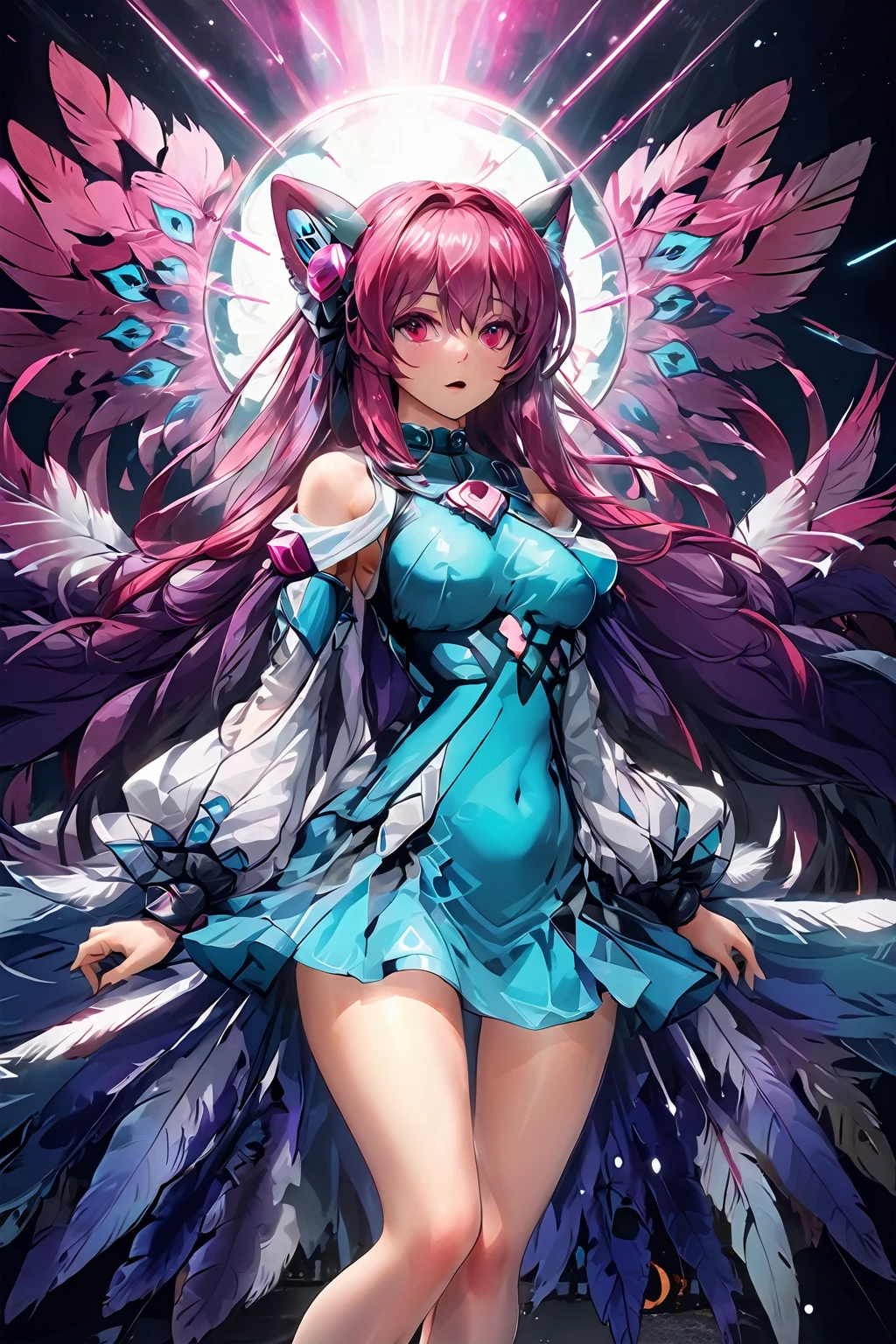 (Highest quality, 4K, 8k, High resolution, masterpiece:1.2), Very detailed, (Realistic, photoRealistic, photo-Realistic:1.37), expressive aesthetics, 1960s counterculture, Brightly colored humanoid, Psychedelic Art, Retro art style, Sharp details, abstract pattern, , , , , , Spiritual world, Psychedelic Background, Fractal Art, Colorful neon lights, A unique and trippy perspective, landscape, Hallucinations, a mind-changing experience, Motion Blur, Fluid movement, Synthesizer Sound, Realistic fur rendering, Rich and vibrant color palette, , Mysterious glow, high contrast lighting, , , One Girl, alone, , , , , , , Glowing Skin, , , Wrist cuff, , , , , Red cheeks, , , , , , Erect nipples, , , Pussy, , Shiny rosy lips, Sexy posture, Dynamic pose,Lens flare, hatsune miku, , orgasm
