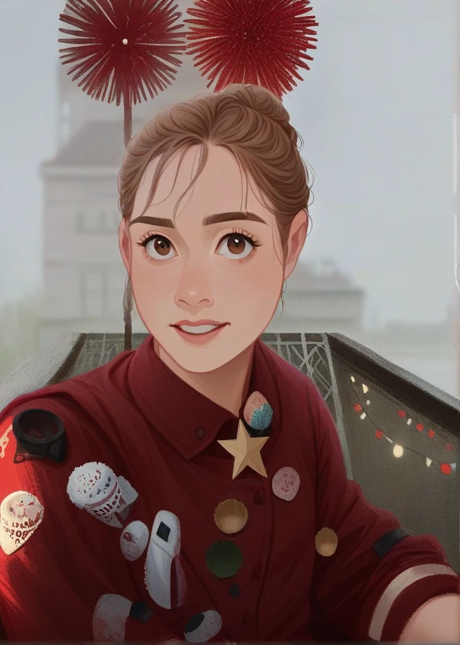 a night, RAW photography, (((Very nice picture))), (Very nice picture))), 1 girl, Sexy 25 year old girl, ((Natural brown hair with short cuts)), [Brown eyes],Cute smile staring into the camera(split), ((Masterpiece, Best quality, Superior detail, Cinema lights, Complex details, very accurate, 8 k, Very detailed)), Background details, 8 k UHD, dslr, Soft lighting, High quality, Film grains, Fujifilm XT3, Shallow depth of field, Natural light, Perfect face