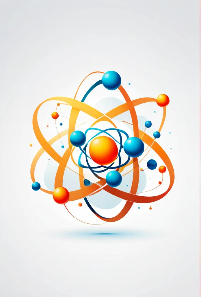Stylish logo design of Atom

 theme

 atmosphere atmosphere, atmosphere (surrounding the earth),
 the air (as in a particular place),
 atmosphere
 an atmosphere, mood, or mood created by a work of art
 The atmosphere, the air.
 indispensable thing

 atom=atom is the smallest unit of an element (substance) that cannot be divided by chemical means.

 Minimal units (same substance, different substance), and when elements are collected, large things and objects are formed. Molecules = Objects
 The smallest things gather together, and the largest. And that's what we call creation

 Pretty cool
 chic and modern design

 White background