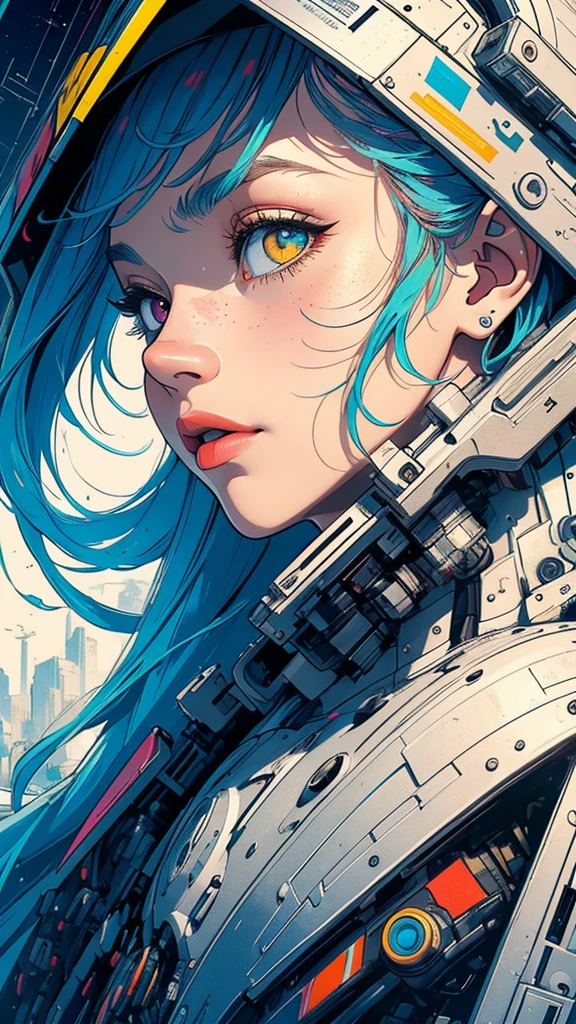 (((masterpiece, highest quality))),(((solo:1.2))),(((1girl:1.2))),32k wallpaper, very detailed, poster, vintage science fiction,(((((geometric cinematic movie poster))))), ((bauhaus)),(shape),(((abstract))),(mid century modern),movie poster,(((((portfolio))))),(((((Close-up))))),(((((bust up))))),((((more various angle)))),(((highlight))),Vast landscape,((((heterochromia)))),(((complete. detailed face))),(((Extremely talented))),(((most complecated machine))),(Colorful color scheme)