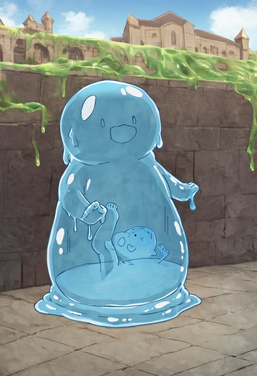 Boys， male cat，boy们，Has a tail，charming的，Thin，struggle，eternal，Crystalline，Blue slime，Feet turned into crystal，双手变成Blue slime，illumination，freeze，脚被freeze，charming，boy，Blue crystal feet，穿着Tight Fit衣，plastic，Full body portrait，Smooth，全身Tight Fit衣，Thin，Light blue gel coat，Full body gel coating，outdoor，naked，Small pants，Tight Fit，No clothes，Blue Slime，Blue slime，Blue Slime，抱着Blue Slime，看见Blue Slime