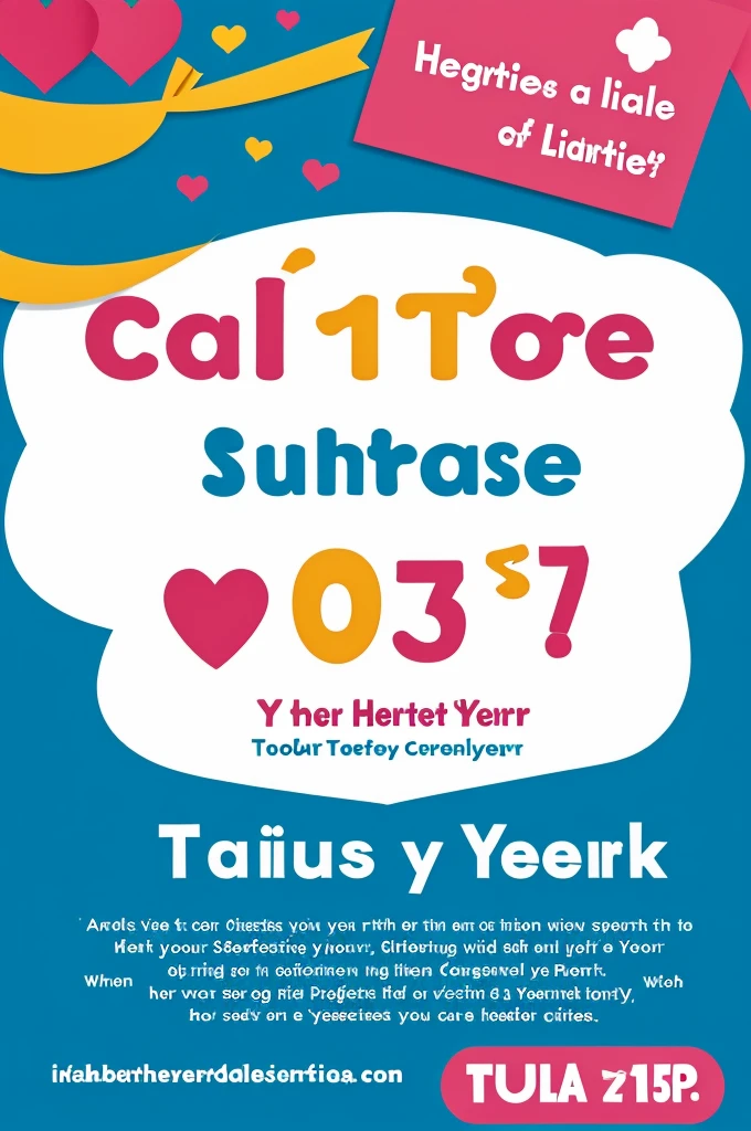 Create a professional looking poster for a daycare for 1-5 year olds called "Little Hearts"