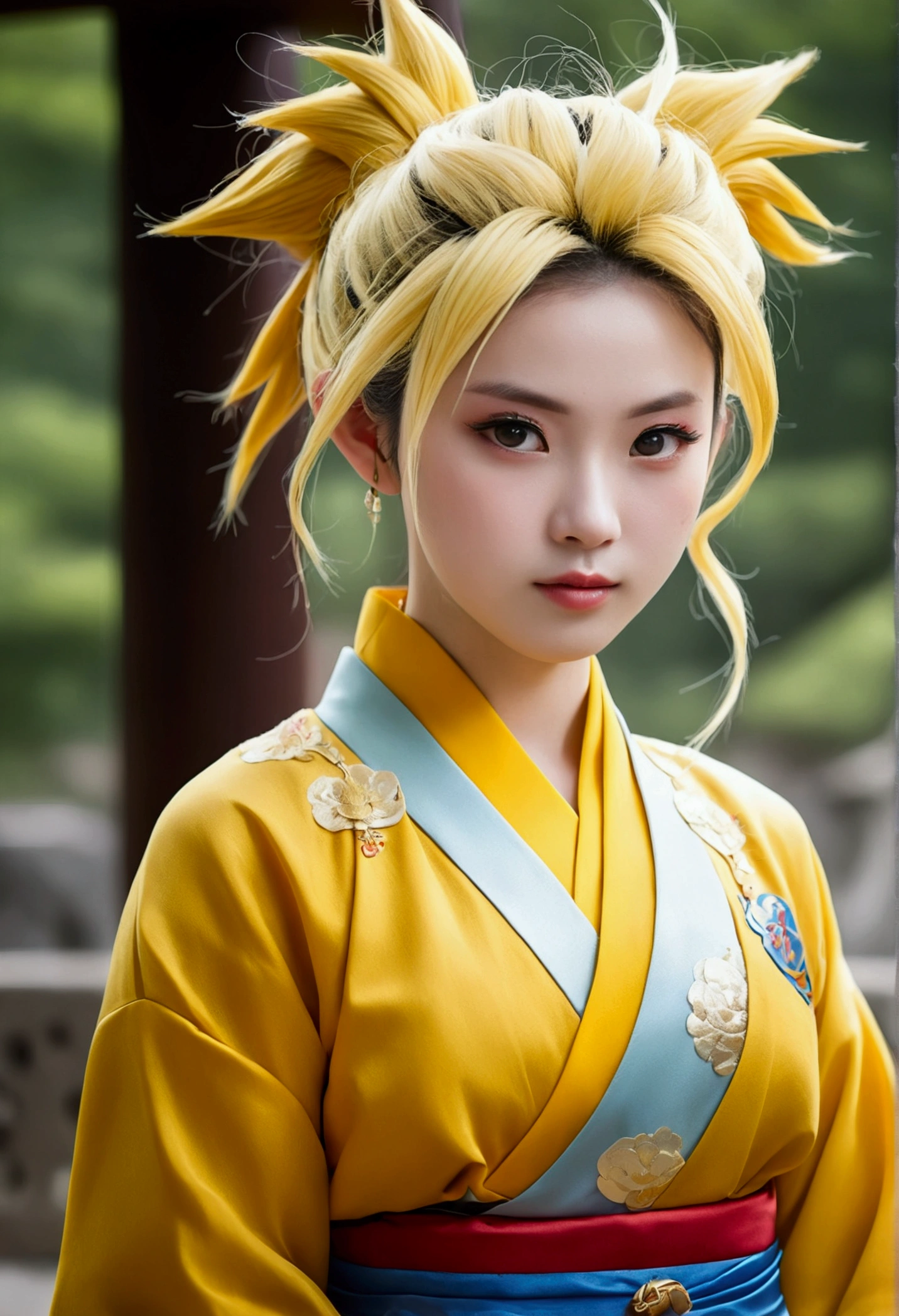 One girl, (Super Saiyan:1.3),Hanfu,