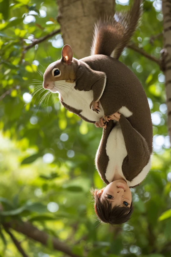 Flying squirrel cute Ochame Healing in the forest