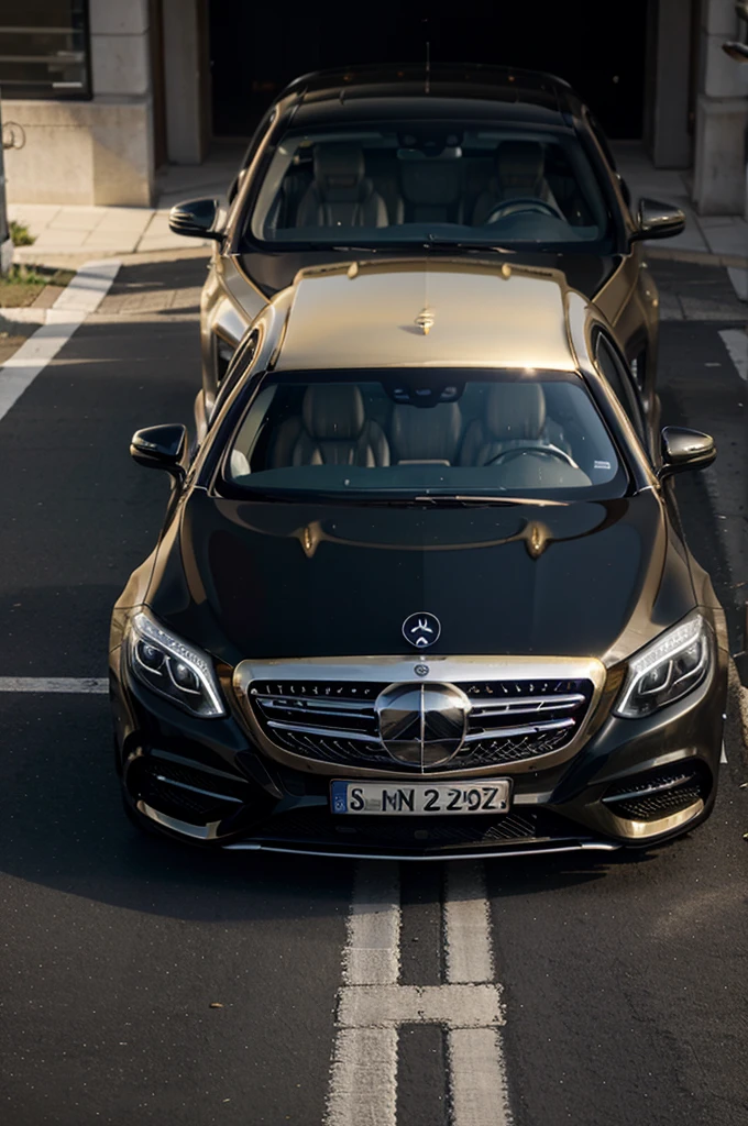 Mercedes-Maybach S-Class  modify gold with turbo 