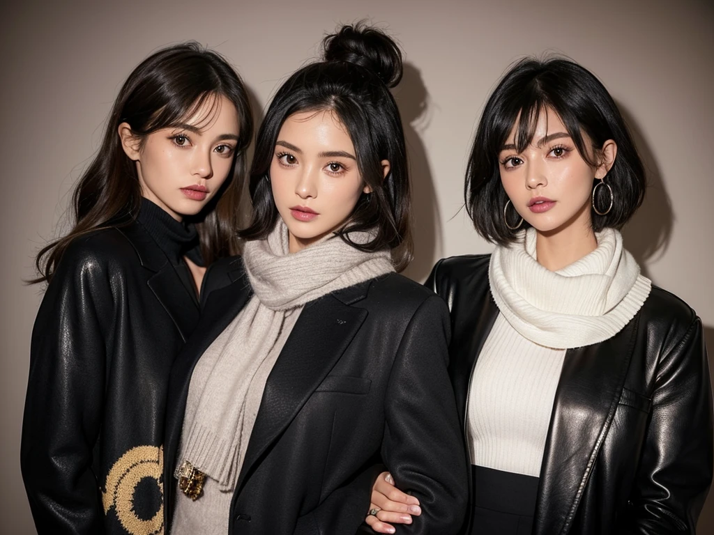 For women's fashion, velvet jackets and assortments are recommended for fashion. A velvet jacket and a colorful suit can make you look older, so calm is the basis for this, but choose a light-colored blouse, gloves, or scarf to accentuate the overall tone. It is also important to choose clothes that accentuate the lines and volume of the body rather than clothes with many fine details.
Wearing a knit sweater with asymmetrical cuts, a graffiti T-shirt, and a leather coat with a classic feel is also good. Accessories are also items that show off a sense and sense of being much younger than one's age. Women wear a large cardigan or black tuxedo jacket with a funky brooch or silk ribbon.