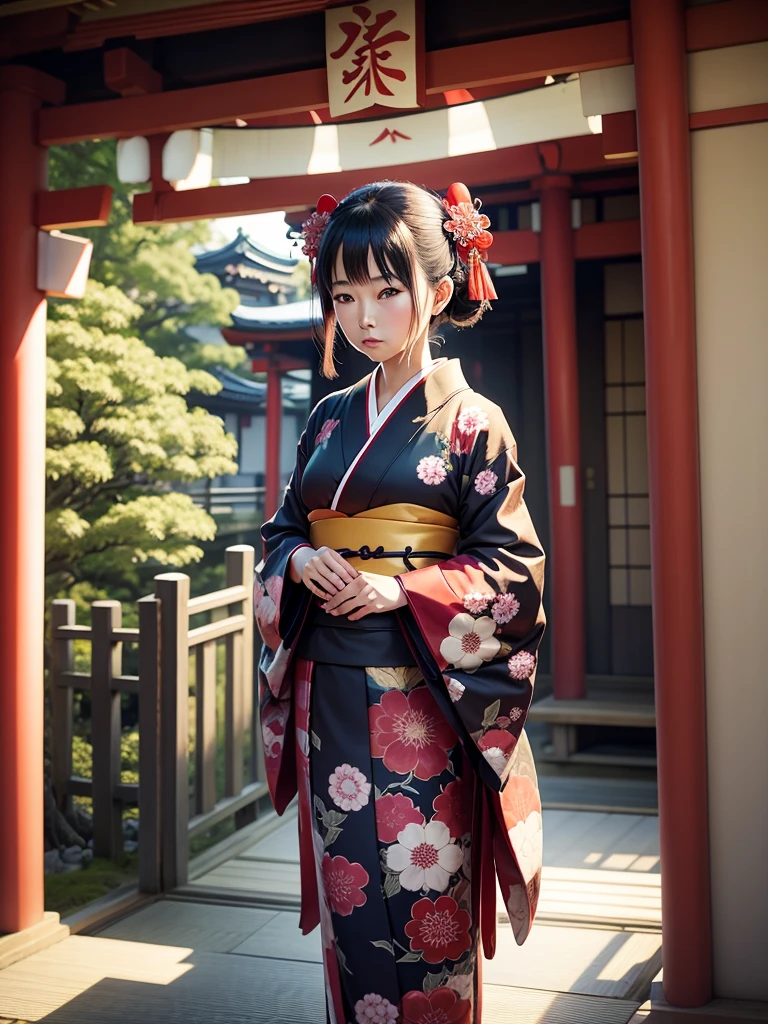 Ants that evolve into monsters wear Japanese kimono clothes and the atmosphere of Japan from the past
