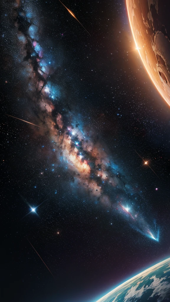 masterpiece, 最high quality, high quality, Very detailed CG unity 8k wallpaper, Depth of written boundary, High resolution,,Realistic,Very detailed, Complex, Attention to detail, universe, space, Milky Way, performer, planet, astronomy, universe, Celestial Bodiesの, nebula, Black Hole, solar system, universe線, Supernova, deep space, Celestial Bodies