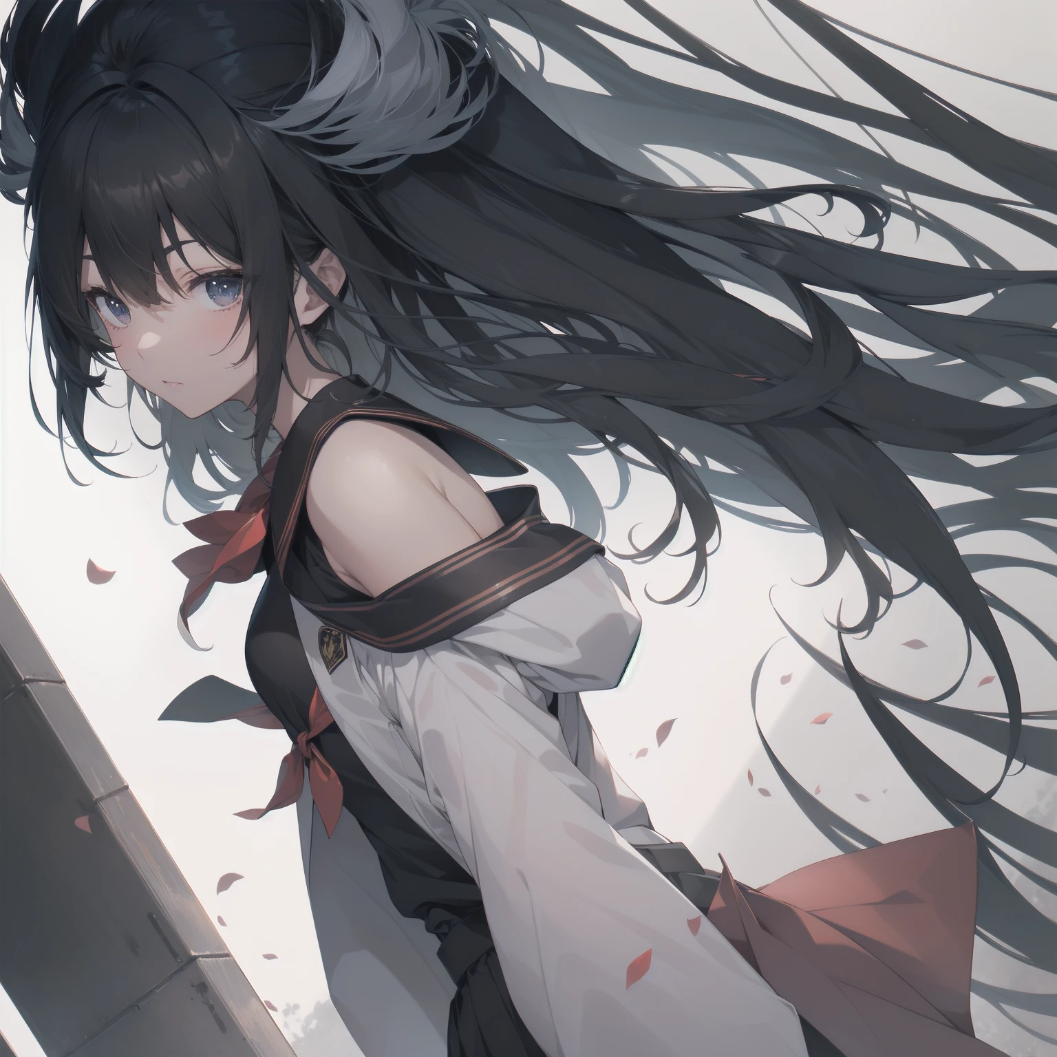 ultra-absurdres-Top quality by artist God, ultra-detailed, high resolution, anime moe artstyle, best anime 8k konachan wallpaper, pixiv contest winner, pool:2810, perfect anatomy,break, 1girl, (Please draw a girl walking sleepily to school alone. )break,(Solo,little female, 13-year-old:1.3),Full limbs, complete fingers,a junior high school student, (very short hair), short cut, flat chest, , small butt, small black eyes, beautiful detailed eyes, well-proportioned iris and pupils, expressive eyes, highres detailed hair, soft expression, salor school_uniform, sailor collar, serahuku, bow, pleated skirt,(Detailed Lighting), (Detailed background), in the School commute route. break,super detailed skin, Best cinematic lighting powered by famous artist, 8k,beauty illustration,photoshop_(medium),very aesthetic,break,((artist:kotorai )), artist:clamp ,artist:carnelian ,artist:kantoku ,