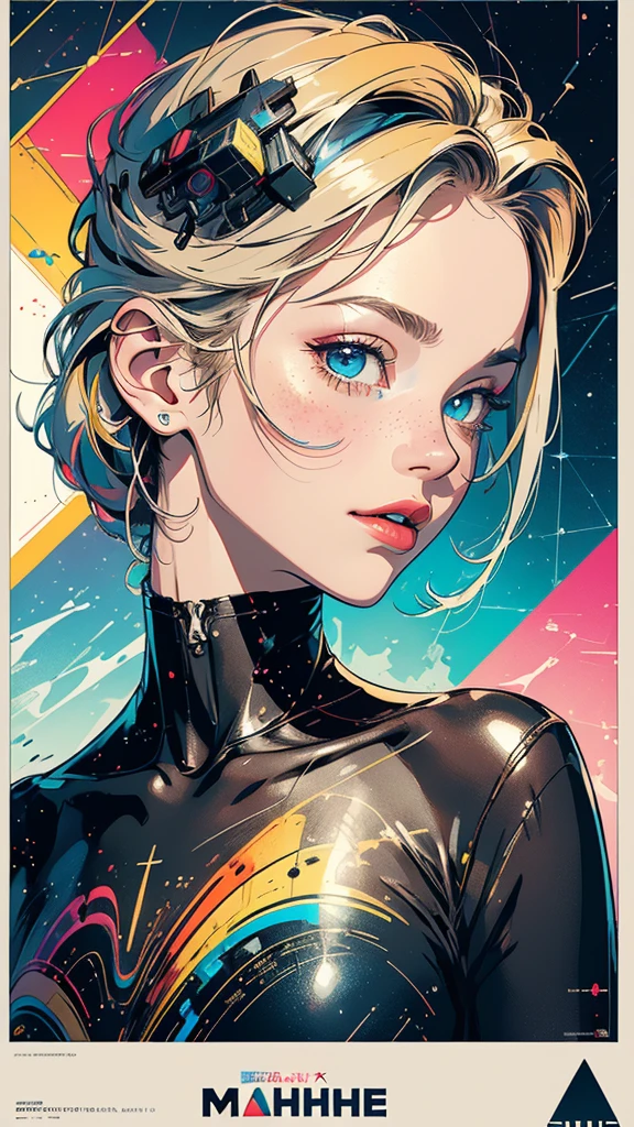 (((masterpiece, highest quality))),(((solo:1.2))),(((1girl:1.2))),32k wallpaper, very detailed, poster, vintage science fiction,(((((geometric cinematic movie poster))))), ((bauhaus)),(shape),(((abstract))),(mid century modern),movie poster,(((((portfolio))))),(((((Close-up))))),(((((bust up))))),((((more various angle)))),(((highlight))),Vast landscape,((((heterochromia)))),(((complete. detailed face))),(((Extremely talented))),(((most complecated machine))),(Colorful color scheme)