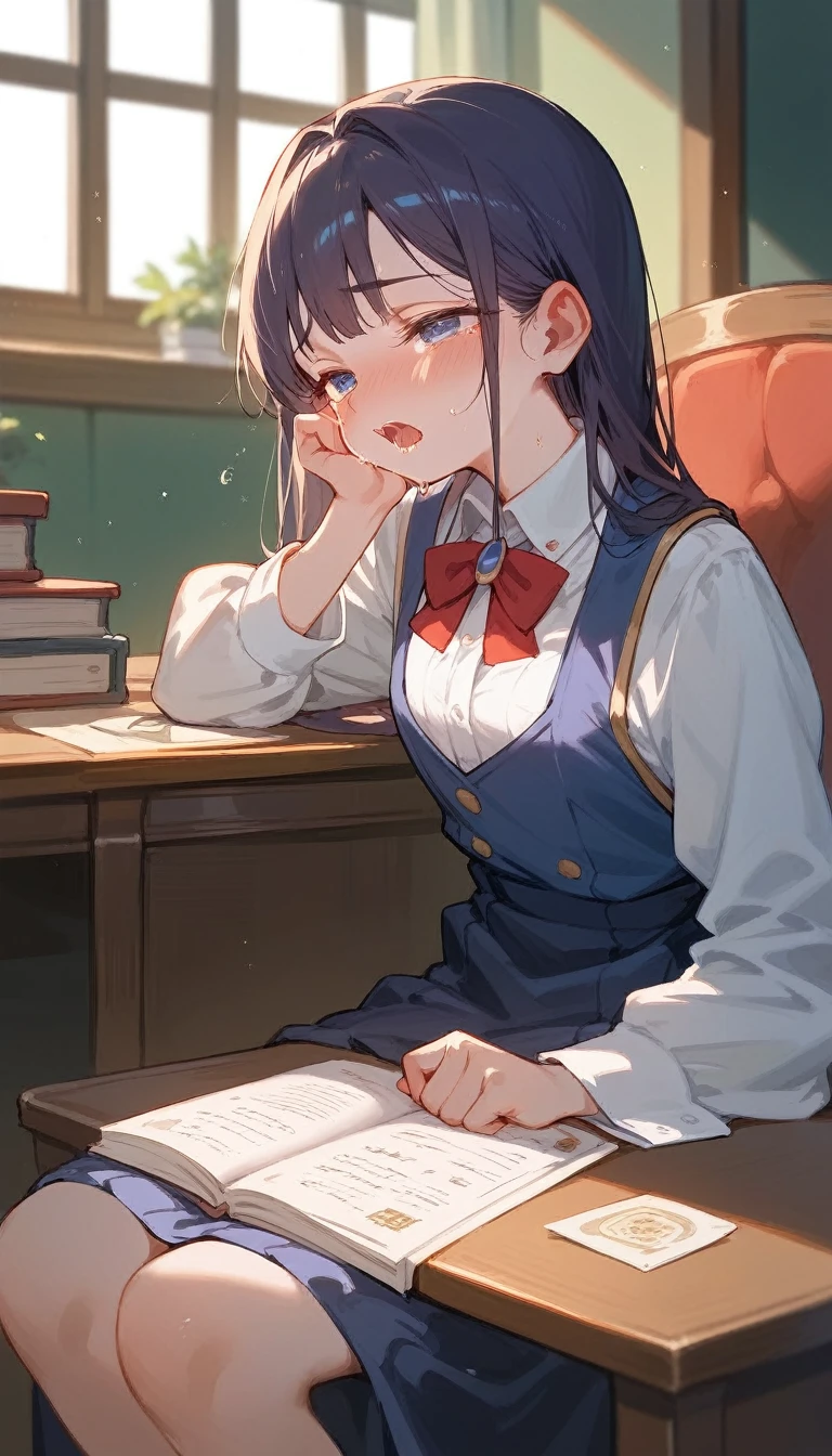 ((Highest quality)), ((masterpiece)), (detailed), Horny junior high school girl begging for dick、Japanese、nsfw、