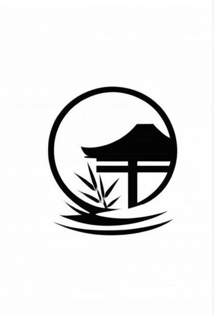 Fashionable logos of Japanese Omusubi specialty shops
Omusubi, Japanese bamboo bushes and bamboo leaves are painted on the logo like a road
The colors are black and white
Pretty cool
Stylish design
chic and modern design
White background