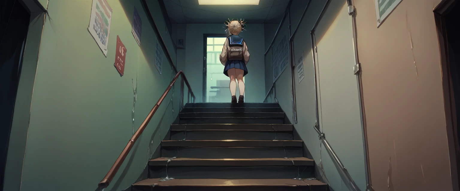 Himiko toga having sex on some stairs 