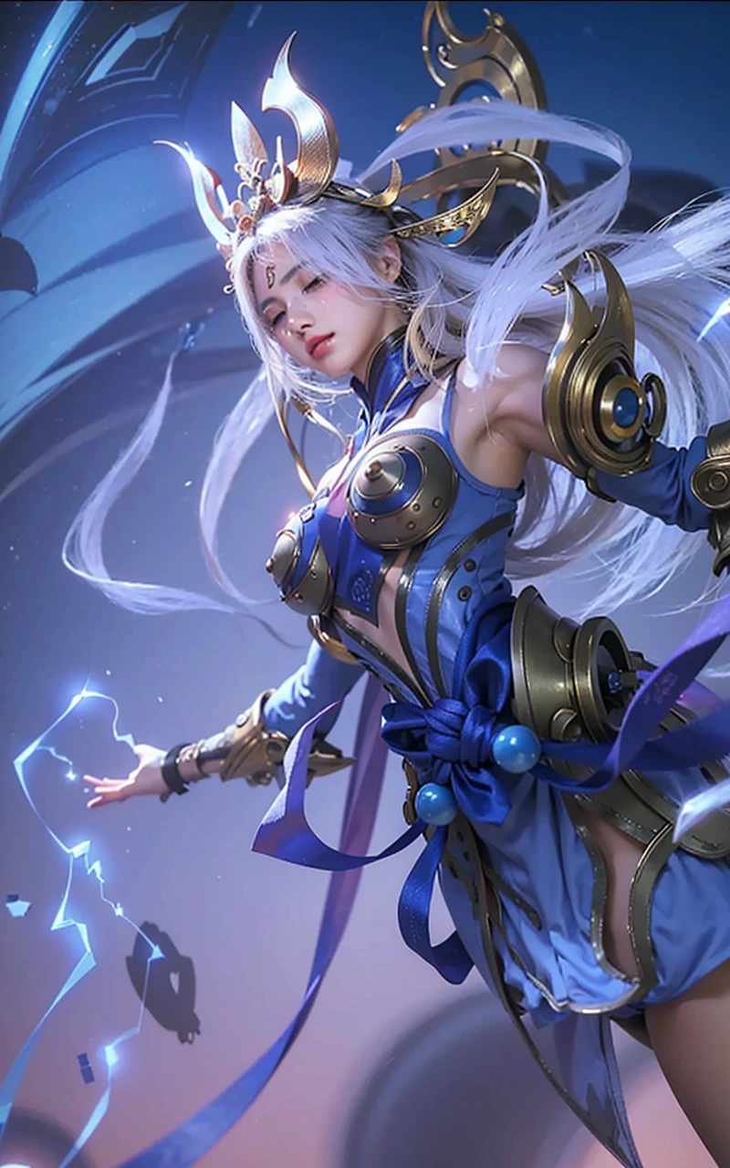 (photorealistic:1.4), best quality, masterpiece, ultra high res, 1girl, (detailed face:1.2), (detailed eyes:1.2), (detailed hair:1.2), (detailed clothes:1.2), 4k, (detailed color:1.2), (girl with blindfold:1.2), (blind), armpits,