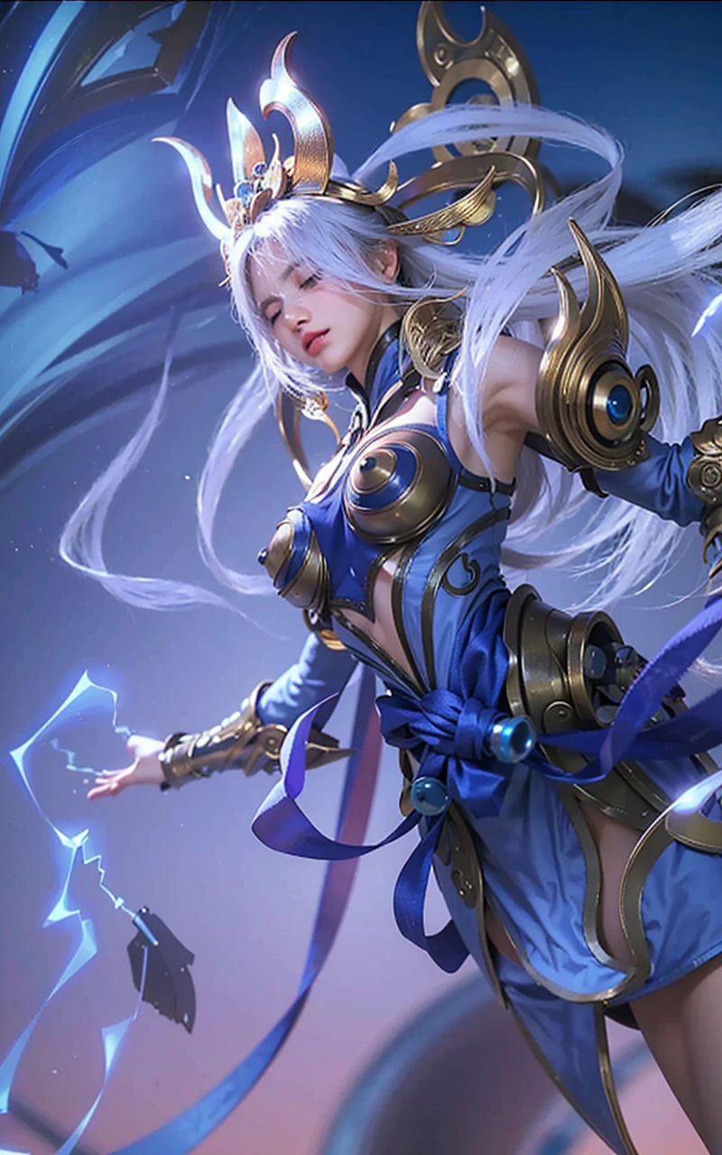 (photorealistic:1.4), best quality, masterpiece, ultra high res, 1girl, (detailed face:1.2), (detailed eyes:1.2), (detailed hair:1.2), (detailed clothes:1.2), 4k, (detailed color:1.2), (girl with blindfold:1.2), (blind), armpits,