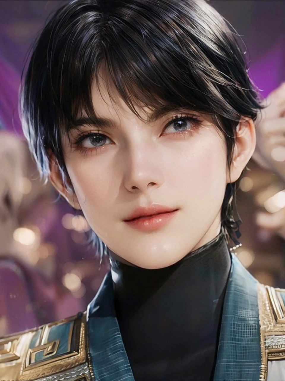 143
(20 year old woman), (surreal), (High level image quality), ((beautiful hairstyle 46)), ((short hair:1.46)), (breasted:1.1), (lipsticks)