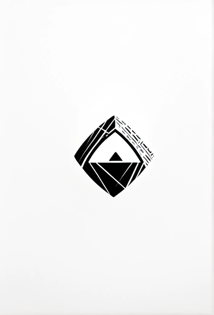 A stylish logo for a Japanese onigiri specialty store. Onigiri, bamboo grass, bamboo leaves, etc. are depicted in the logo like a road. The colors are black and white. Pretty cool. Stylish design. Chic and modern design. White background.