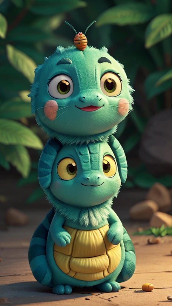 Cute caterpillar character