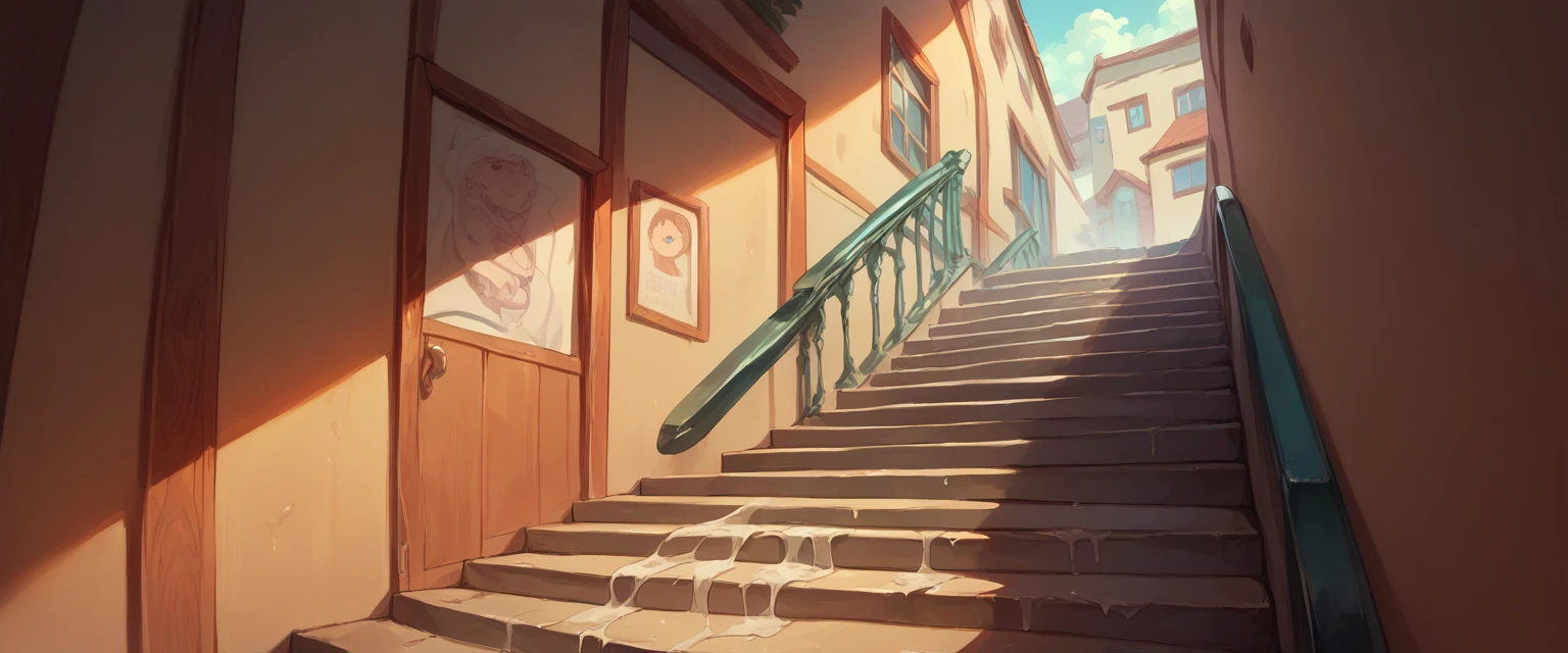 Ochako Uraraka having sex on some stairs 