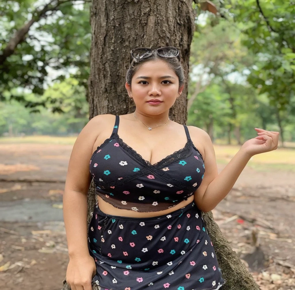 " 2woman, 35 Years Old, Indonesian , Lesbian Scene, Tank Top, big , full body, Curvy body, sharing Passionate hug and eating pussy