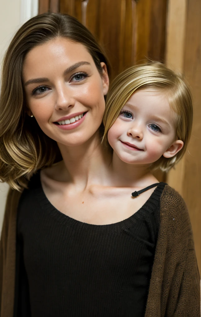 2heads, mom and daughter, (one head adult:1.5), (one head young *****:1.5), (one blonde and one brunette:1.5)