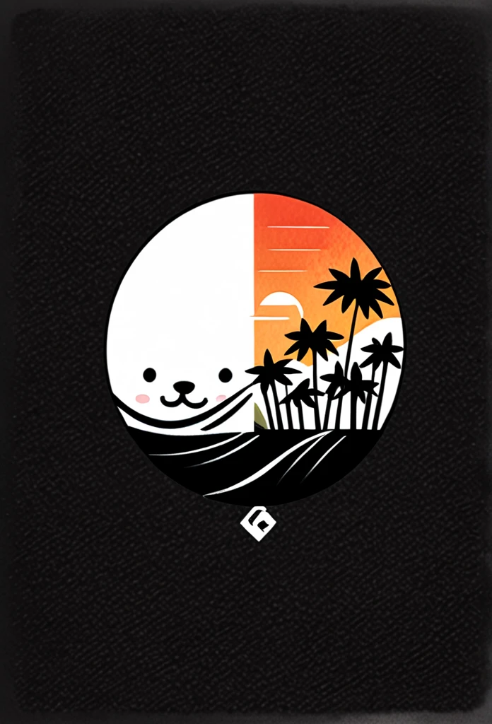A stylish logo for a Japanese rice ball specialty store. The rice ball is drawn on the logo so that anyone can see that it is a rice ball.、A typical Japanese bamboo grove、Bamboo leaf、etc、Like a beautiful, beautiful road、The slightly watercolor-style rice ball in the logo is a pretty warm design The colors are white and black Quite cool Stylish design Chic and modern design The background is white