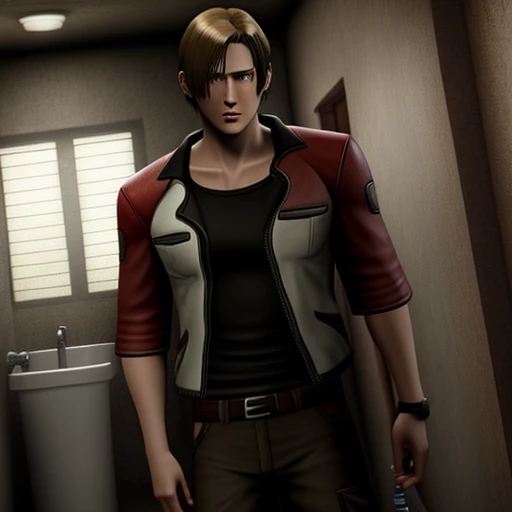 Leon Kennedy *From Resident Evil 4* Peeing