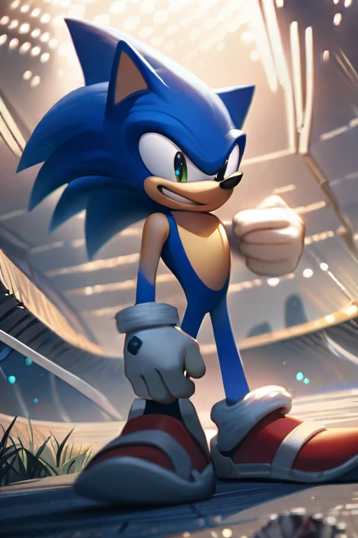 ((Best quality)), ((masterpiece)), (detailed), sonic the hedgehog